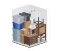 small storage units size guide image for Storelocal Storage, 1025 N Ocotillo Rd, Benson, AZ, 85602