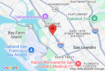 Map image of Storelocal Storage, 10 Hegenberger Ct, Oakland, CA, 94621 location