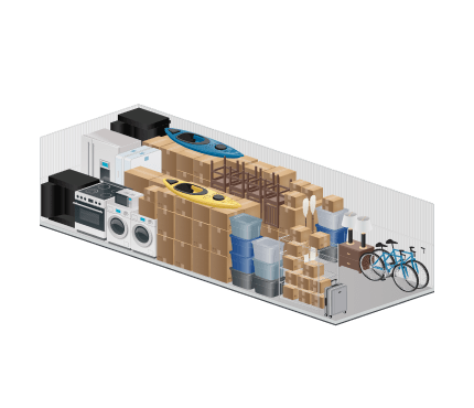 extra_large storage units size guide image thumbnail for Storelocal Storage, 1444 Willow Avenue, Hercules, CA, 94547